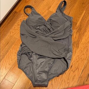 Miraclesuit Gray Swimsuit